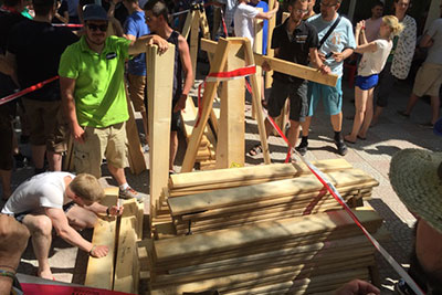 Holzbretter für Parkbänke